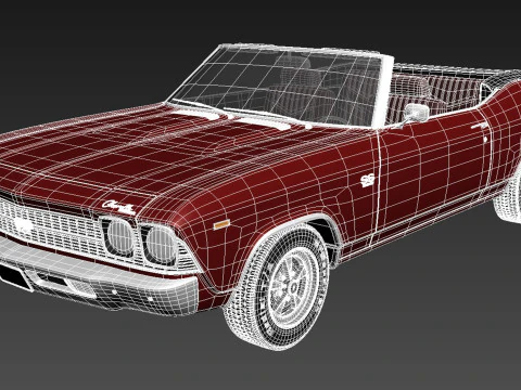 Chevrolet Chevelle SS Convertible 1969 3D Model