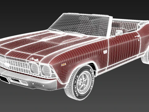 Chevrolet Chevelle SS Convertible 1969 3D Model