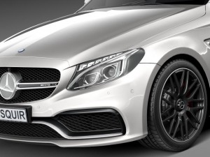 Mercedes-Benz C63 AMG Sedan 2015 3D Model