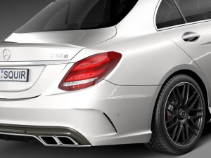Mercedes-Benz C63 AMG Sedan 2015 3D Model