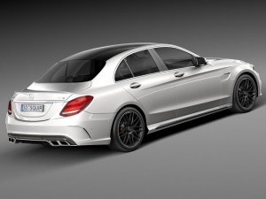 Mercedes-Benz C63 AMG Sedan 2015 3D Model