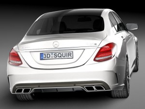 Mercedes-Benz C63 AMG Sedan 2015 3D Model