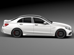 Mercedes-Benz C63 AMG Sedan 2015 3D Model