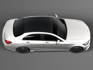 Mercedes-Benz C63 AMG Sedan 2015 3D Model