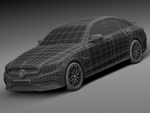 Mercedes-Benz C63 AMG Sedan 2015 3D Model