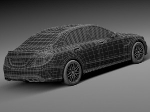 Mercedes-Benz C63 AMG Sedan 2015 3D Model