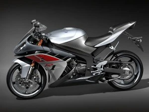 Yamaha YZF-R1 2009 Motorcycle 3D Model