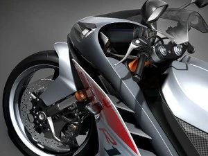 Yamaha YZF-R1 2009 Motorcycle 3D Model