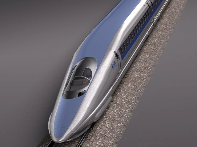 Treno veloce Shinkansen 2014 Modello 3D .c4d .max .obj .3ds .fbx .stl .blend 