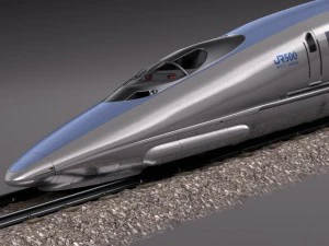 Treno veloce Shinkansen 2014 Modello 3D