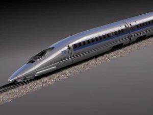 Treno veloce Shinkansen 2014 Modello 3D