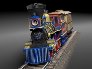 Jupiter Steam Train 1868 3Dモデル