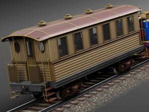 Jupiter Steam Train 1868 3Dモデル