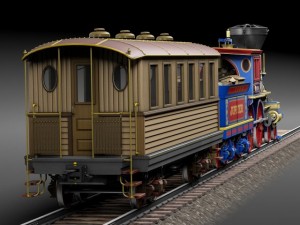 Jupiter Steam Train 1868 3Dモデル