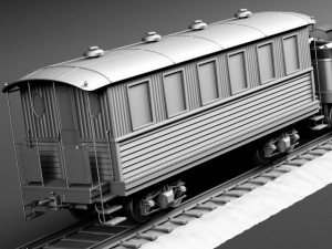 Jupiter Steam Train 1868 3Dモデル