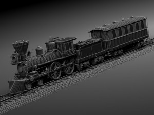 Jupiter Steam Train 1868 3Dモデル