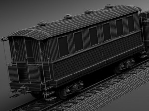 Jupiter Steam Train 1868 3Dモデル