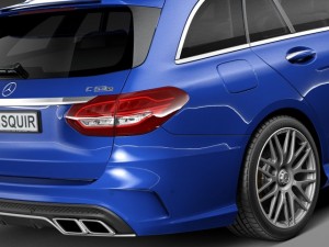 Mercedes-Benz C63 AMG W205 Estate 2015 3D Модель