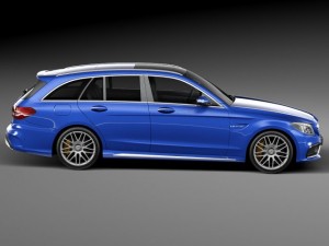 Mercedes-Benz C63 AMG W205 Estate 2015 3D Модель