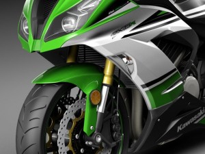 Kawasaki Ninja ZX6R 2015 3D Model