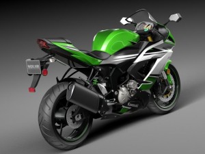 Kawasaki Ninja ZX6R 2015 3D Model