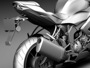 Kawasaki Ninja ZX6R 2015 3D Model