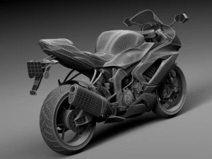 Kawasaki Ninja ZX6R 2015 3D Model in Motorcycle 88430 | 3DExport
