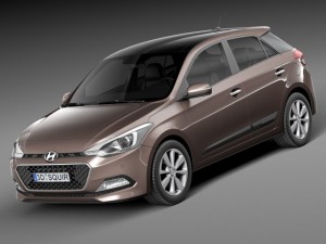 Hyundai i20 2015 3D Model