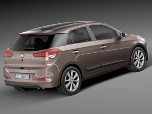 Hyundai i20 2015 3D Model