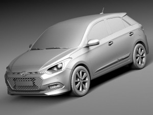 Hyundai i20 2015 3D Model