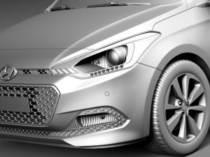 Hyundai i20 2015 3D Model