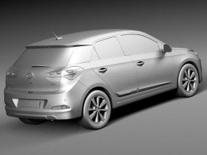 Hyundai i20 2015 3D Model