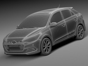 Hyundai i20 2015 3D Model