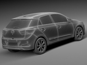 Hyundai i20 2015 3D Model