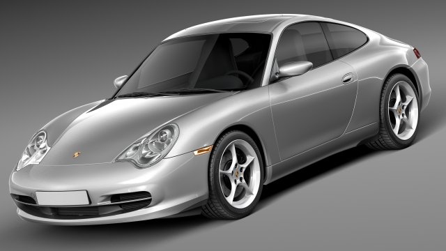 Porsche 911 996 Carrera 2003 3D Модель .c4d .max .obj .3ds .fbx .stl .blend 