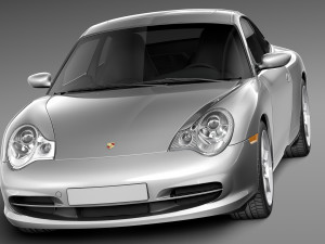 Porsche 911 996 Carrera 2003 3D Модель
