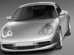 Porsche 911 996 Carrera 2003 3D Model