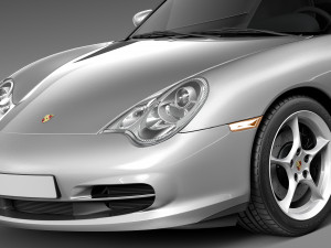 Porsche 911 996 Carrera 2003 3D Модель