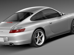 Porsche 911 996 Carrera 2003 3D Модель
