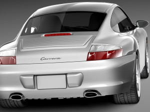 Porsche 911 996 Carrera 2003 3D Модель