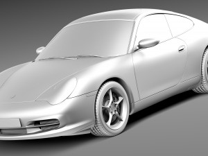 Porsche 911 996 Carrera 2003 3D Модель