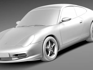 Porsche 911 996 Carrera 2003 3D Model