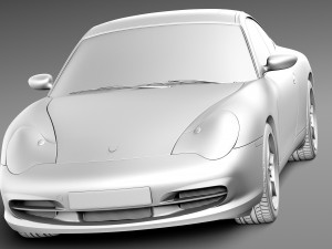 Porsche 911 996 Carrera 2003 3D Модель