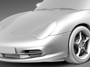 Porsche 911 996 Carrera 2003 3D Модель