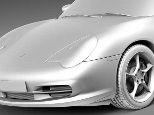 Porsche 911 996 Carrera 2003 3D Model