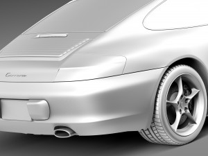 Porsche 911 996 Carrera 2003 3D Модель