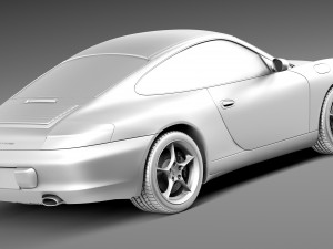 Porsche 911 996 Carrera 2003 3D Модель