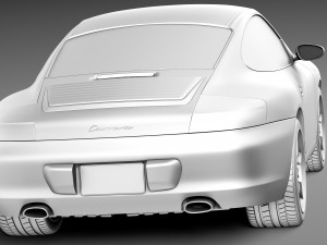 Porsche 911 996 Carrera 2003 3D Модель
