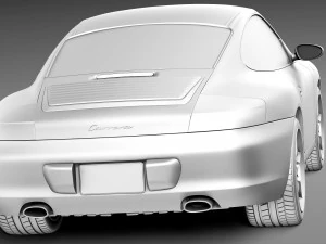 Porsche 911 996 Carrera 2003 3D Model