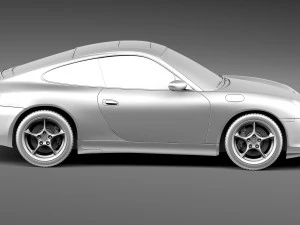 Porsche 911 996 Carrera 2003 3D Model
